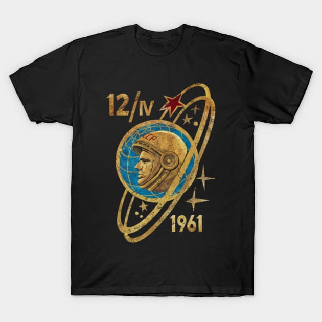 Iv gagarin 12 1961 t-shirt T-Shirt by larboardmu